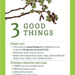 Using Three Good Things technique can increase happiness, decrease depression and improve job search