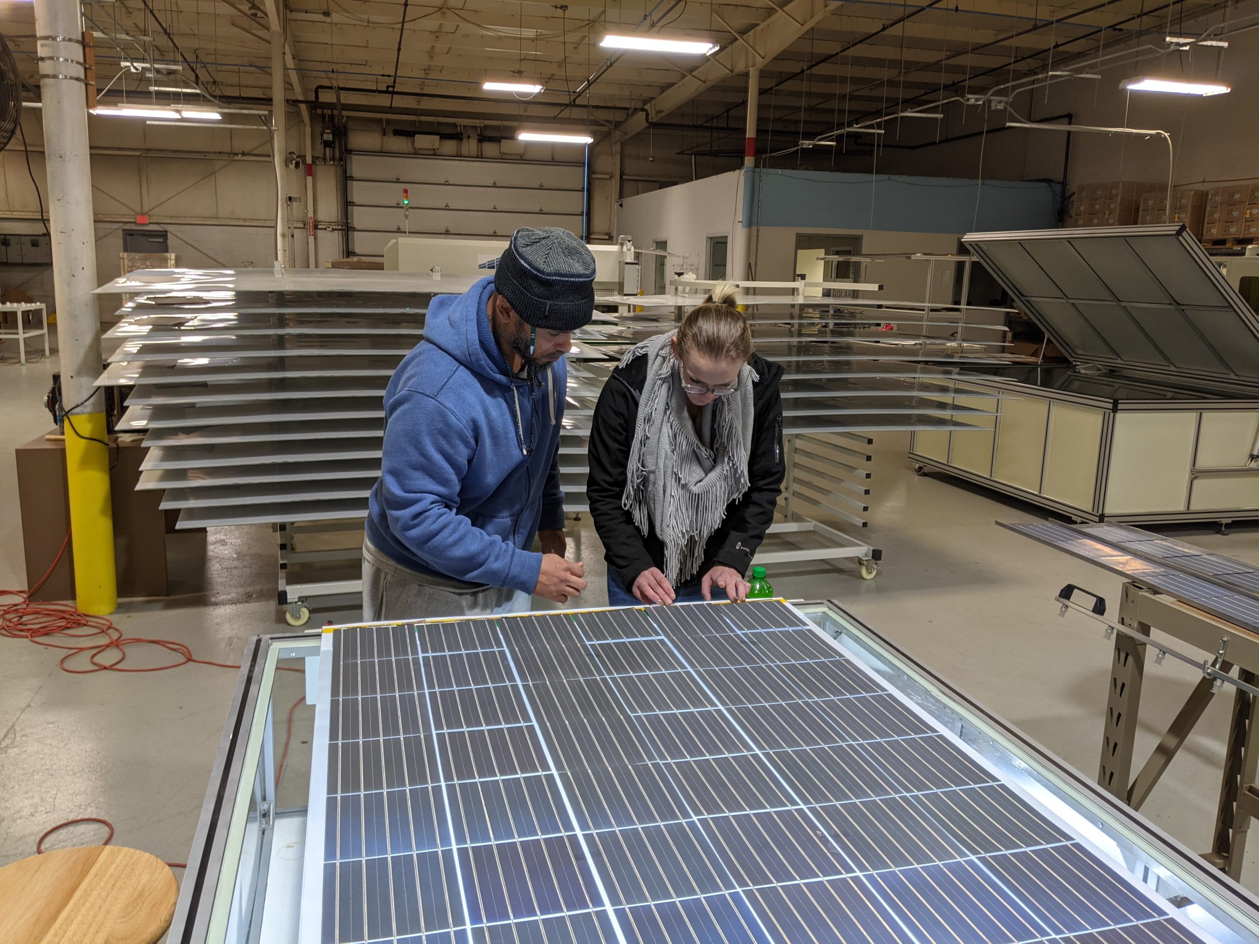 Inspecting Solar Panels
